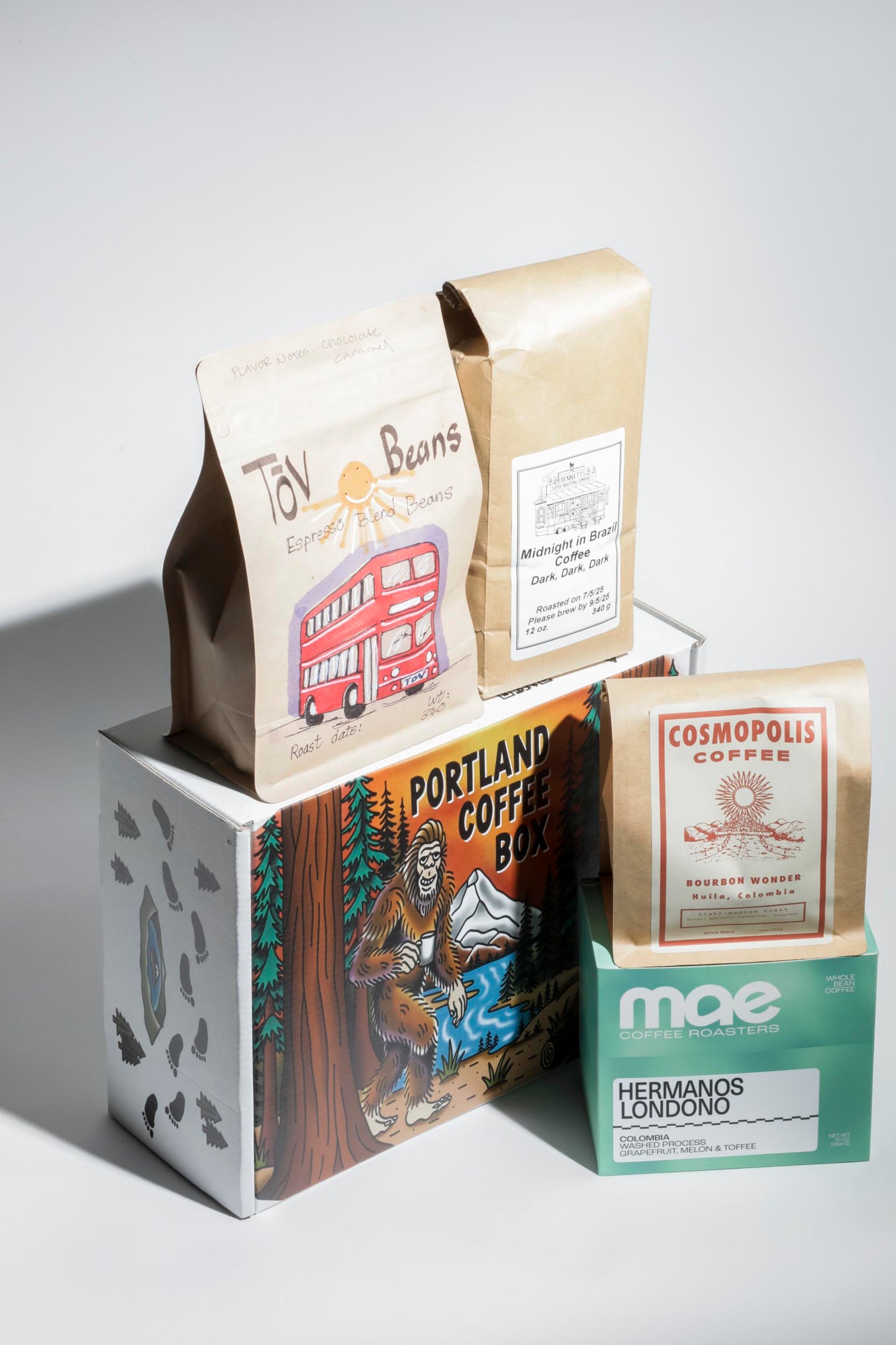 Four Bag Coffee Box